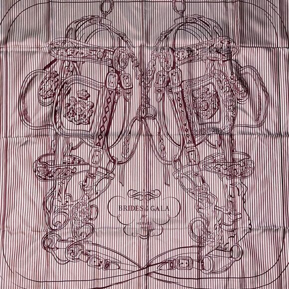 Hermes Bridges de Galla Large Silk Scarf - Picture 2 of 6